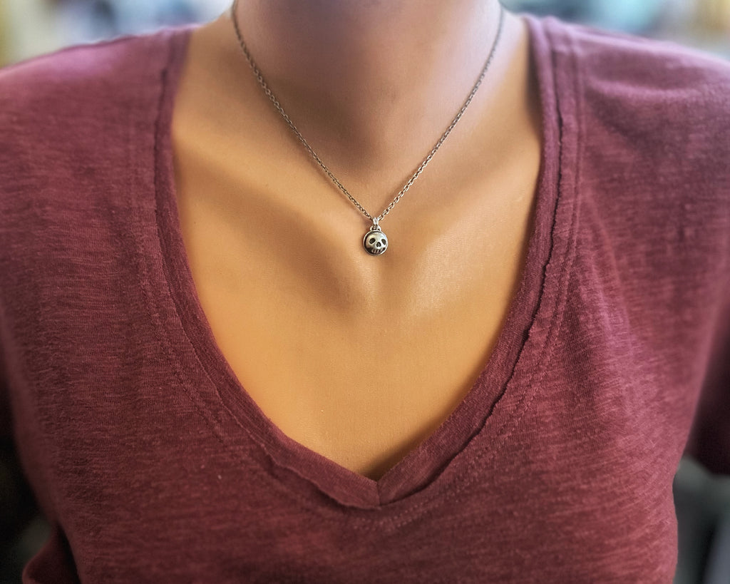 Tiny Skull Necklace