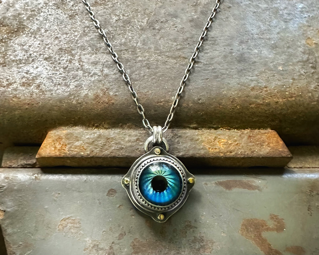 Glass Eye Necklace #4