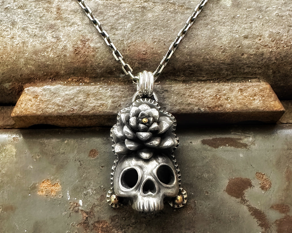 Skull Queen with Single Flower Crown