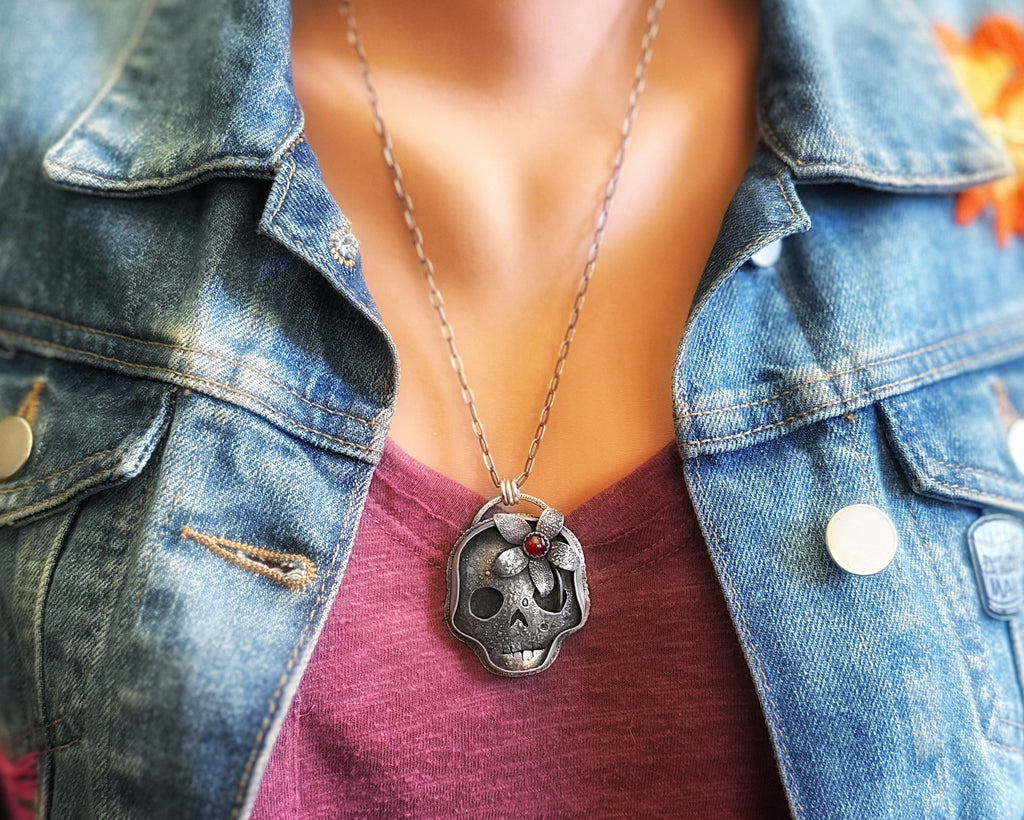 Skull with Flower #1