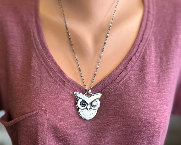 Winking Owl様 リクエスト 2点 まとめ商品 Winking Owl #2 Necklace or Pendant – Lulu Bug Jewelry
