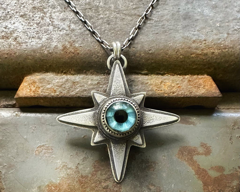 Glass Eye Necklace #9