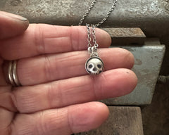 Tiny Skull Necklace