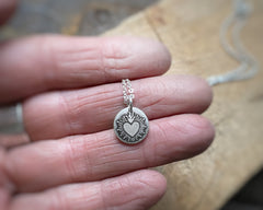 Tiny Sacred Heart Necklace