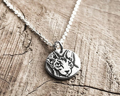 Tiny Sphynx Cat  Necklace