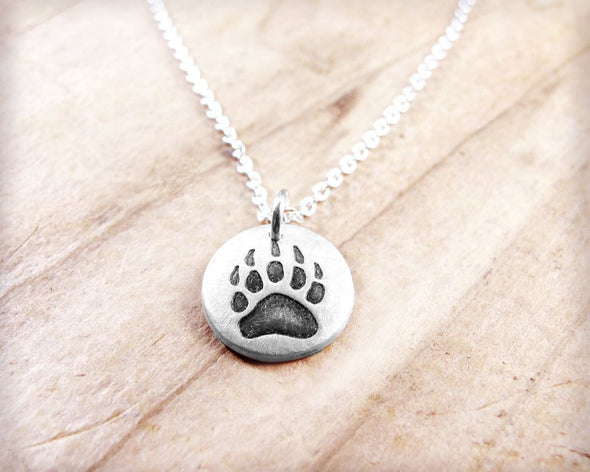 Tiny Bear Paw Necklace