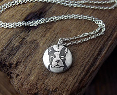 Tiny Boston Terrier Necklace