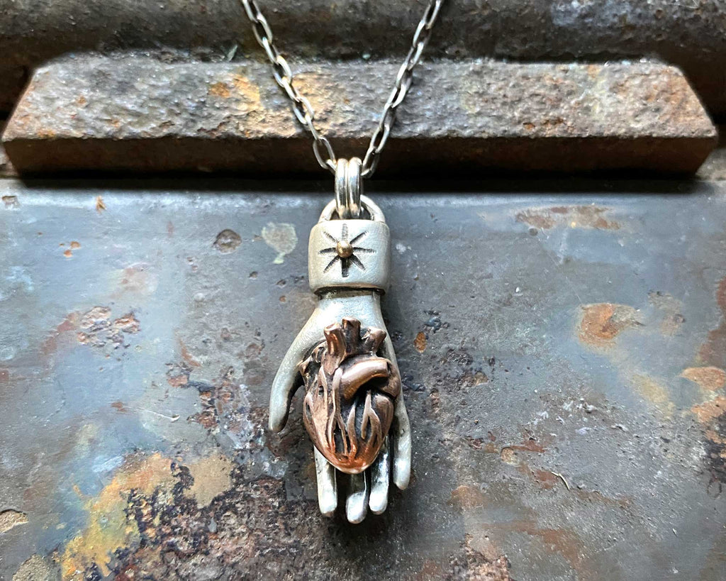 Heart in Hand Necklace