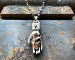 Heart in Hand Necklace