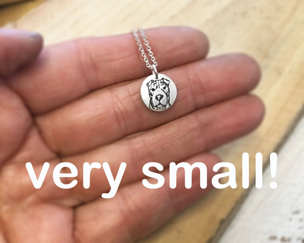 Tiny Shar Pei Necklace