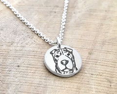 Tiny Shar Pei Necklace