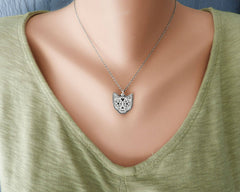 Cat Sugar Skull Necklace