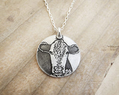 Hereford Cow Necklace
