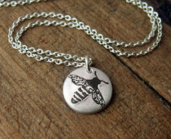 Tiny Honey Bee Necklace