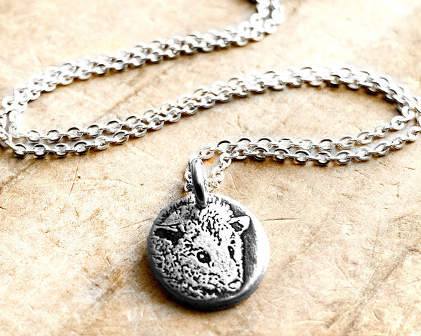 Tiny Opossum Necklace