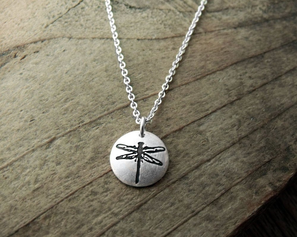 Tiny Dragonfly Necklace