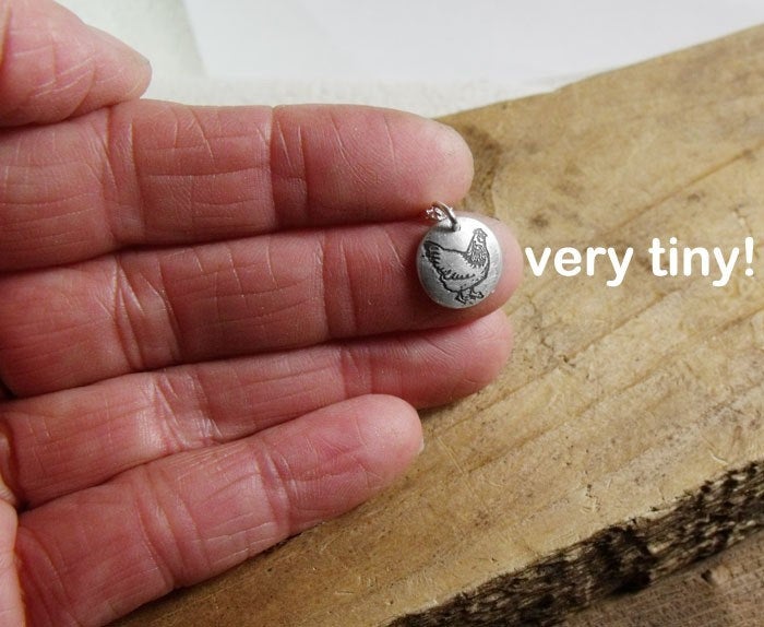 Tiny Chicken Necklace