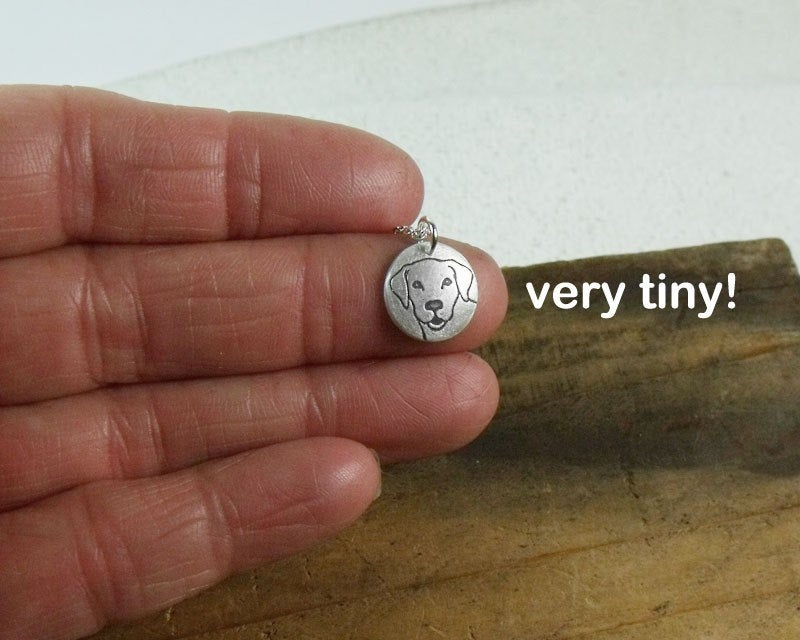 Tiny Yellow Labrador Retriever Necklace