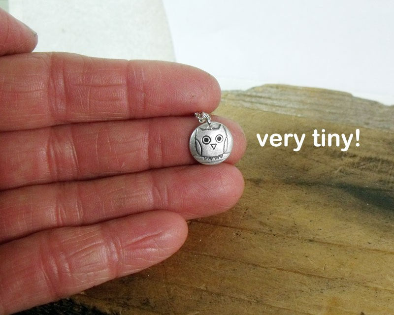 Tiny Owl Necklace