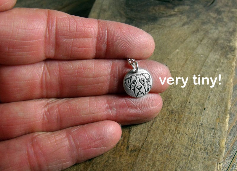 Tiny Boxer Necklace