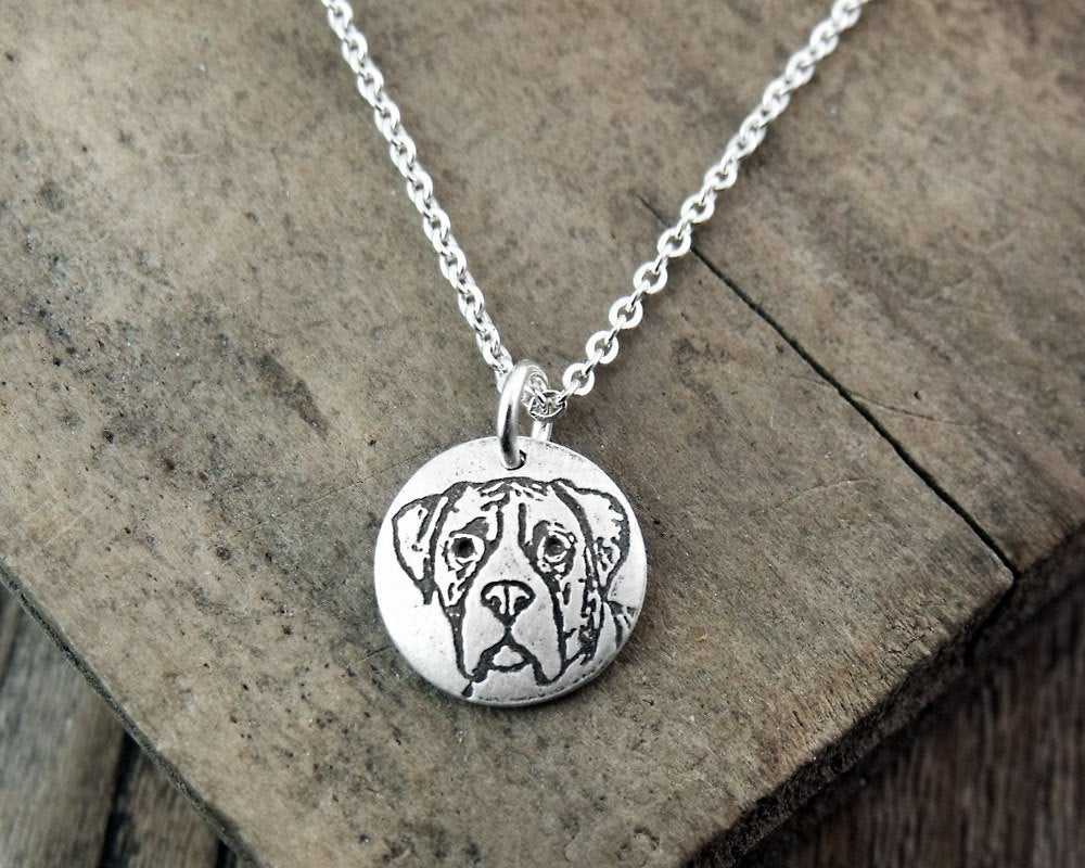 Tiny Boxer Necklace