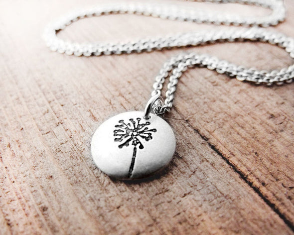 Tiny Dandelion Necklace