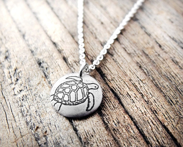 Tiny Sea Turtle Necklace