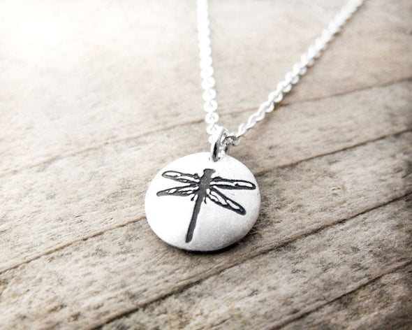 Tiny Dragonfly Necklace