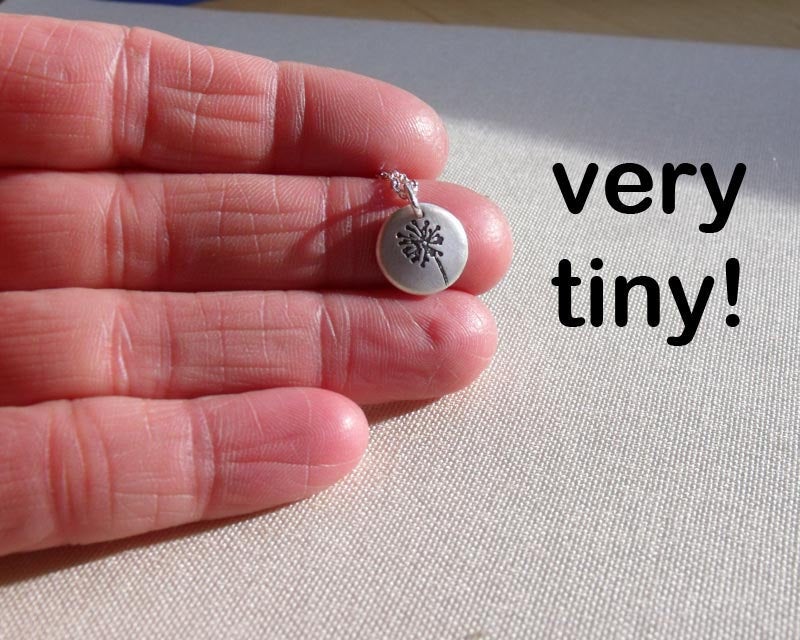 Tiny Dandelion Necklace