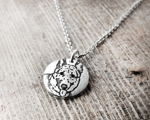 Tiny German Shepherd Necklace