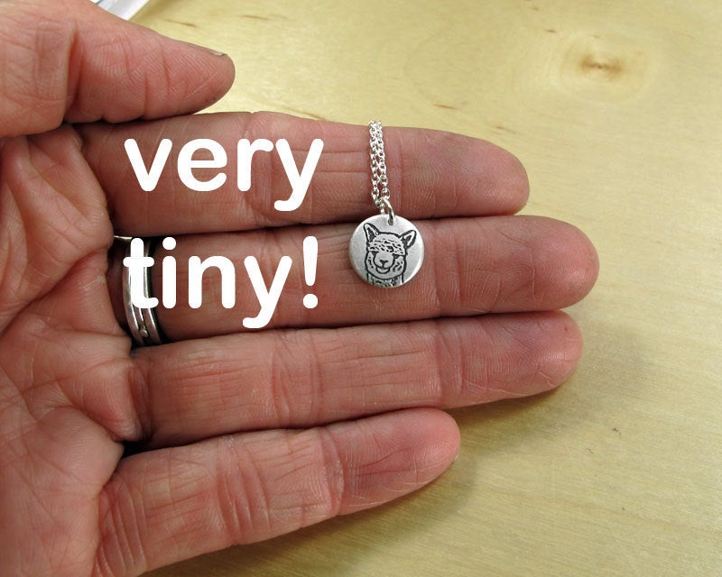 Tiny Alpaca Necklace