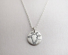 Tiny  Dairy Goat Necklace