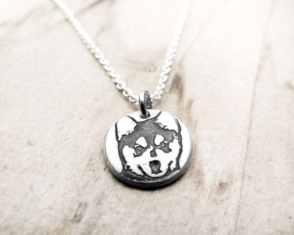 Tiny Alaskan Klee Kai Necklace