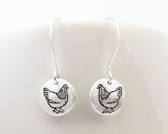 Tiny Chicken Earrings