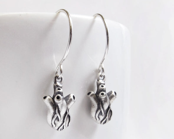Little Anatomical Heart Earrings