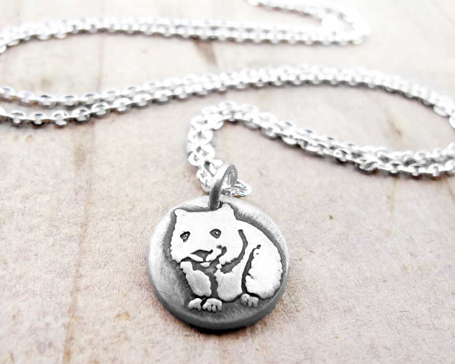 Tiny Wombat Necklace