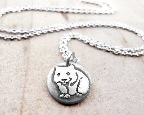 Tiny Wombat Necklace