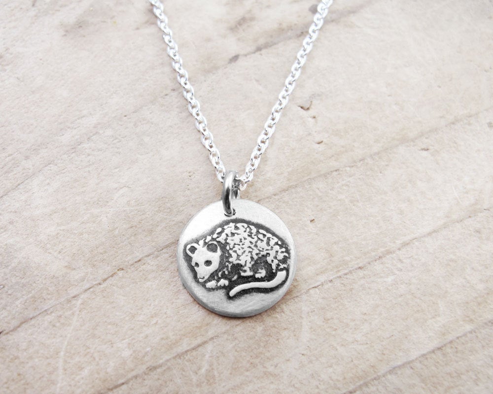 Tiny Opossum Necklace
