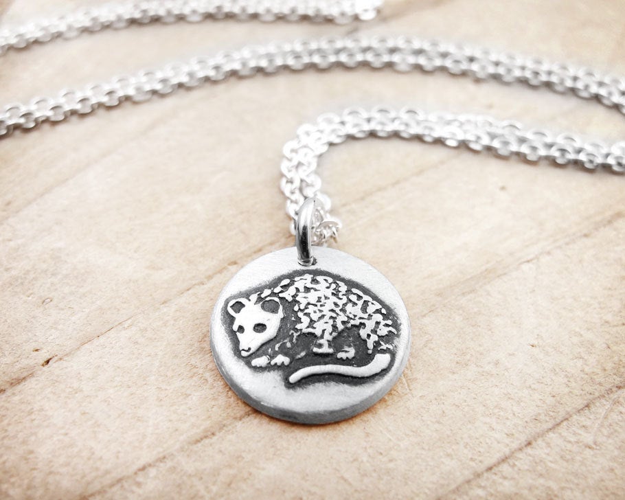 Tiny Opossum Necklace