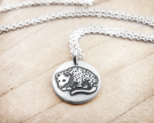 Tiny Opossum Necklace
