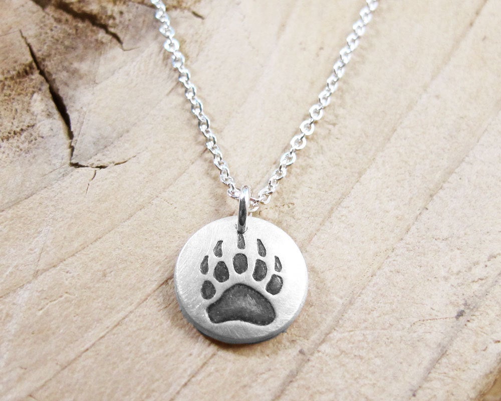 Tiny Bear Paw Necklace