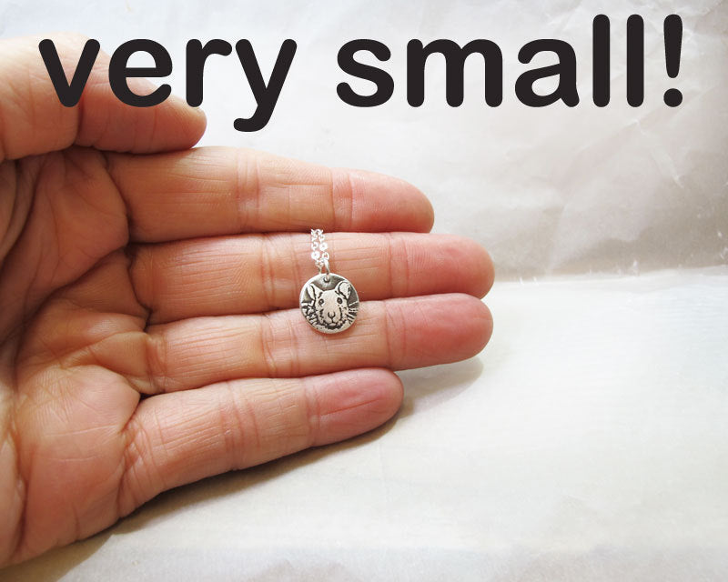 Tiny  Rat Necklace