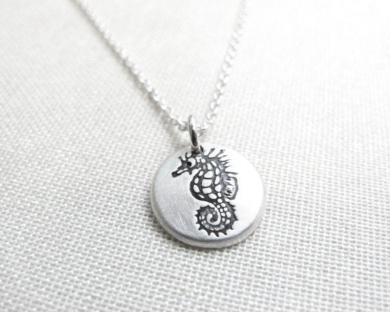 Tiny  Seahorse Necklace