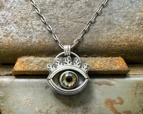 Glass Eye Necklace #10
