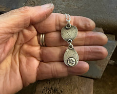 Barn Owl Necklace With Labradorite