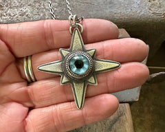 Glass Eye Necklace #9