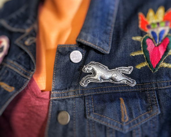 Leaping Horse Brooch