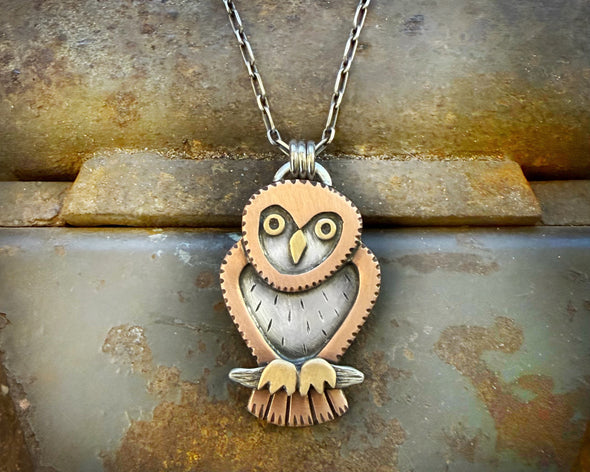 Mixed Metal Owl #2