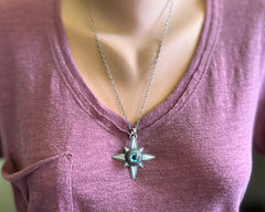 Glass Eye Necklace #9