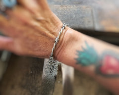 Barbed Wire Cuff 8”